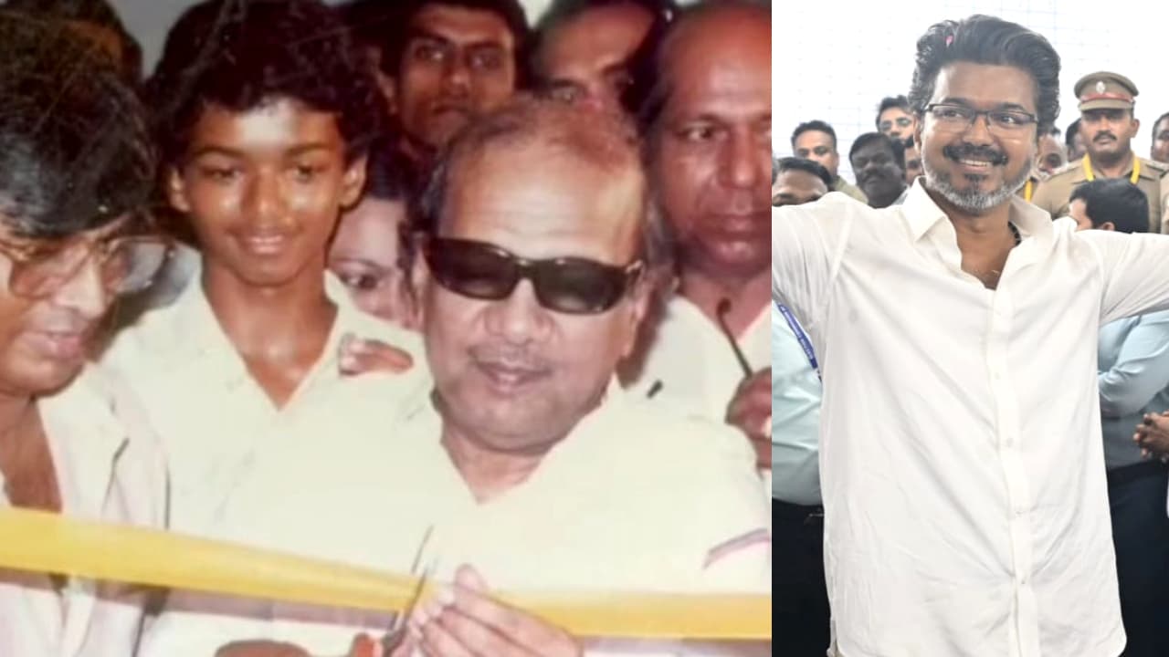 'പിന്നില്‍ നില്‍ക്കുന്ന ആ കുട്ടി അത് ചെയ്യുമെന്ന് കലൈജ്ഞര്‍ ഒരിക്കലും ചിന്തിച്ചുകാണില്ല'; വിജയ്‍യുടെ പഴയ ചിത്രം വൈറല്‍ - Asianet News Malayalam
