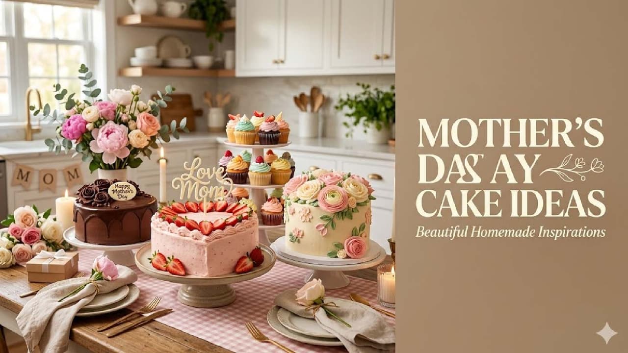 Mother’s Day Cakes: 4 Cute Homemade Designs to Wow Your Mom Instantly