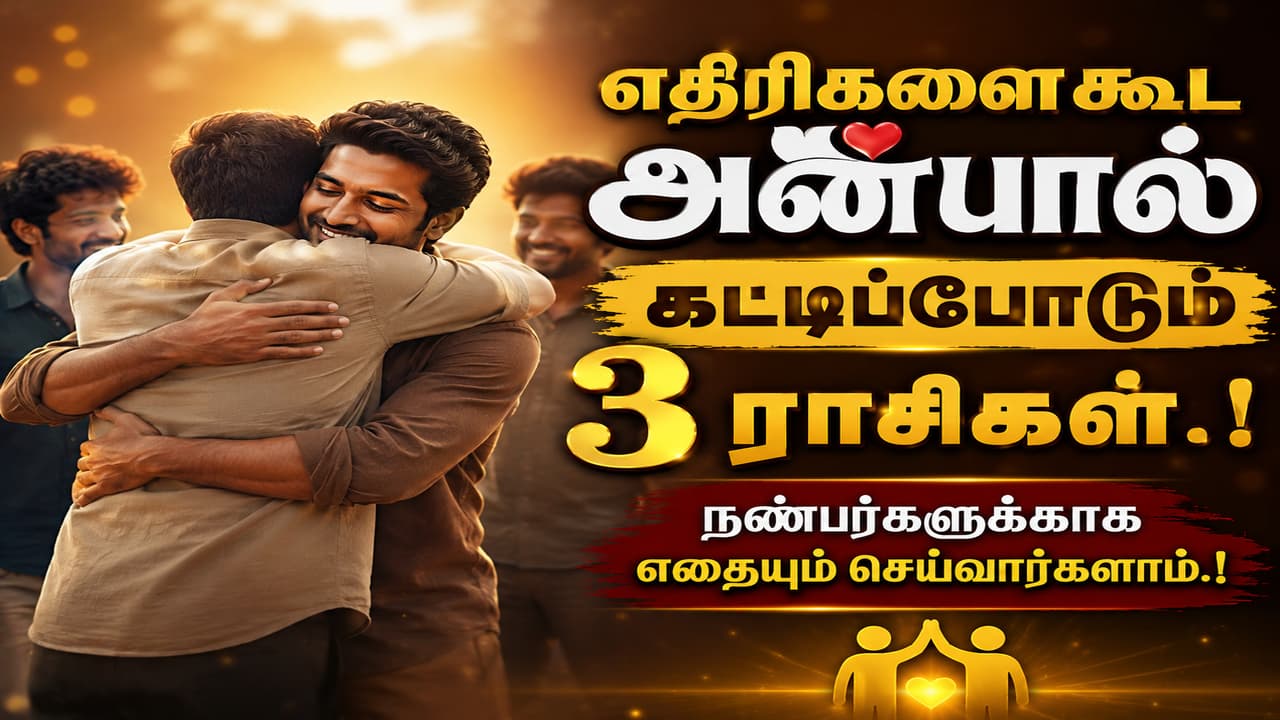 Astrology: எதிரிகளைகூட அன்பால் கட்டிப்போடும் 3 ராசிகள்.! நண்பர்களுக்காக எதையும் செய்வார்களாம்.!