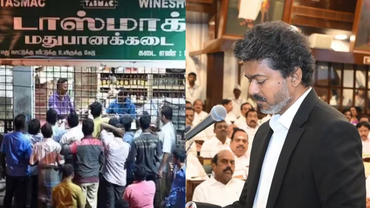 TASMAC: அதிரடி காட்டும் முதல்வர் விஜய்.. குவாட்டருக்கு எக்ஸ்ட்ரா ரூ.10 கேட்டால் ஆப்பு! குஷியில் குடிமகன்கள்!