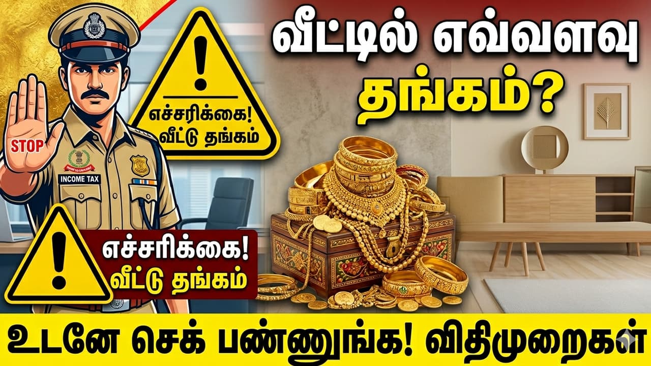 மொத்தமாக மாறும் விதிமுறை..? நோட்டமிடும் Income Tax.. ஒருவர் எவ்வளவு தங்கம் வைத்திருக்கலாம் தெரியுமா?