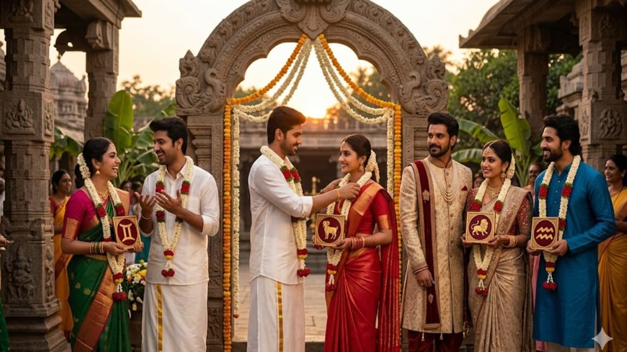 Astrology: காதல் திருமணத்தில் 100% வெற்றி பெறும் 5 ராசிக்காரர்கள்! உங்க ராசி இதுல இருக்கா பாருங்க!