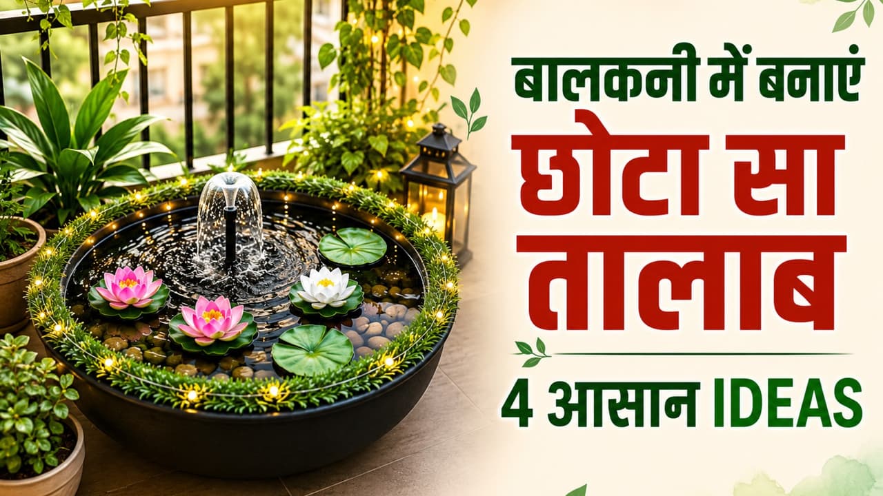 Talab Hom Balcony Makeover DIY Pond Ideas: बालकनी में बनाएं मिनी तलाब, 4 पर्सनल ...