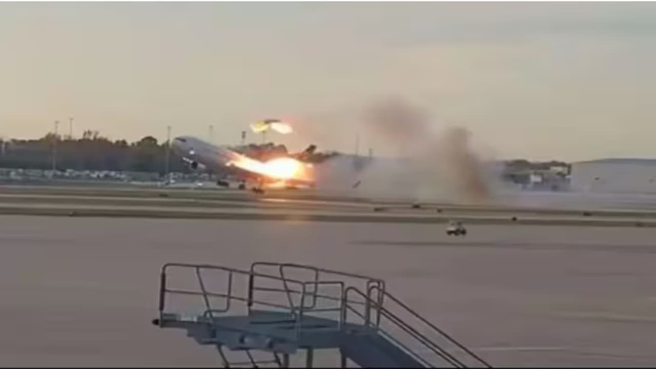 Chilling Viral Video Captures Cargo Plane Engine Tearing Off Seconds Before Deadly Crash In US (WATCH)