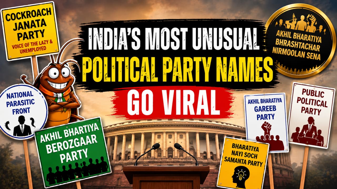 From Cockroach Party to VIP: India’s Most Unusual Political Party Names Go Viral