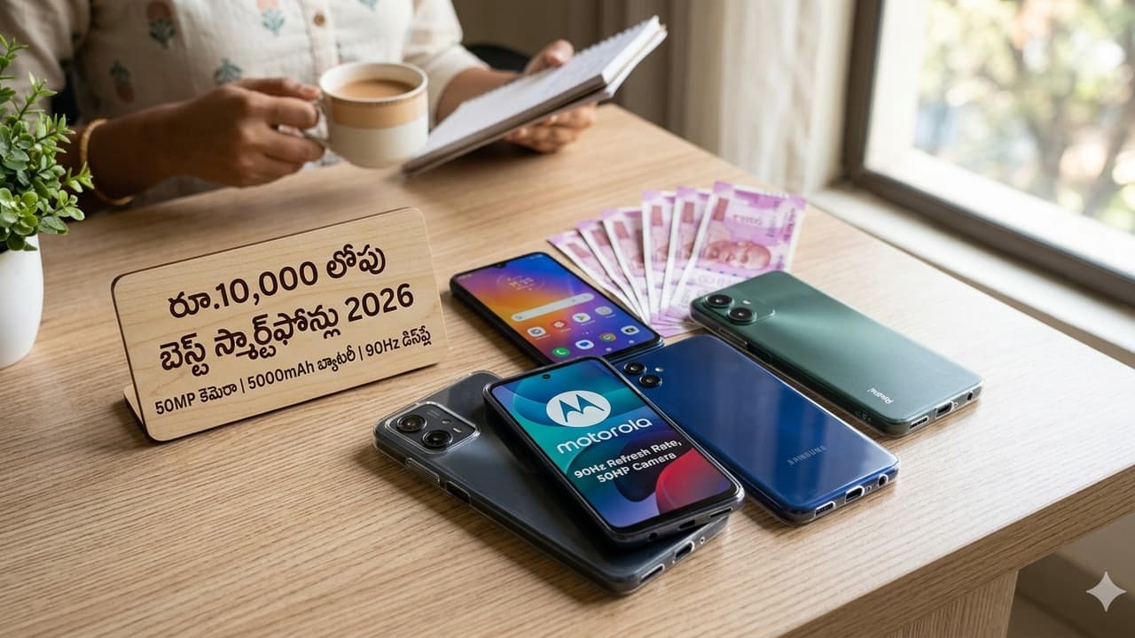 రూ.10,000 లోపు బెస్ట్ స్మార్ట్ ఫోన్లు.. 50 కెమెరా, పవర్ ఫుల్ బ్యాటరీతో అదరగొడుతున్న బడ్జెట్ ఫోన్లు ఇవే