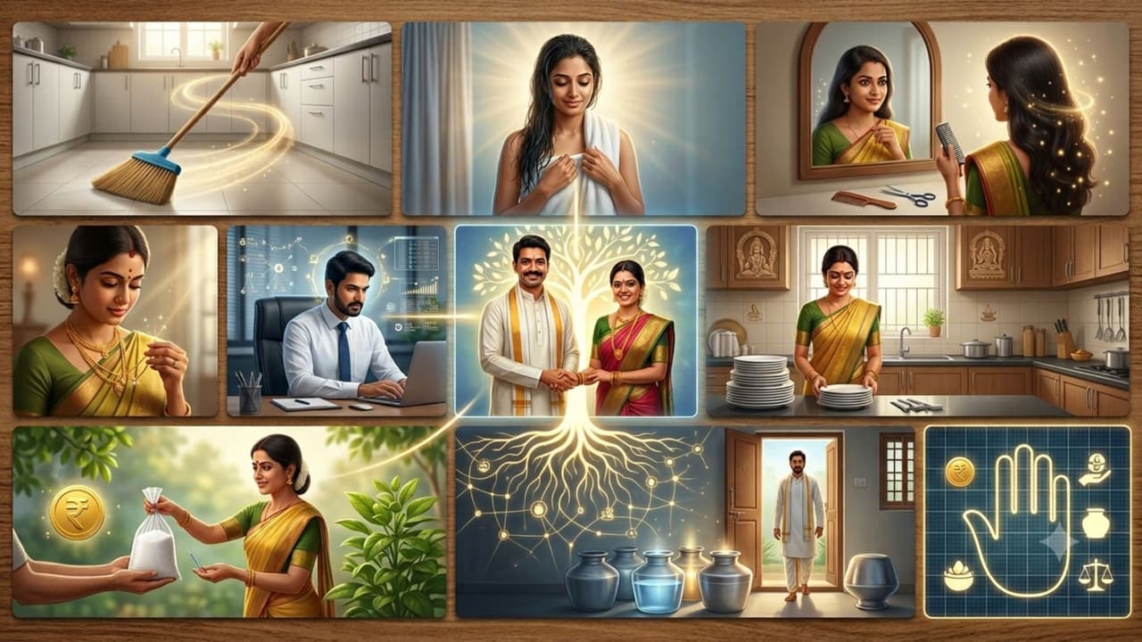 दिलचस्प मान्यताएंः पति के घर से निकलते ही पत्नियां भूलकर भी न करें ये 7 काम