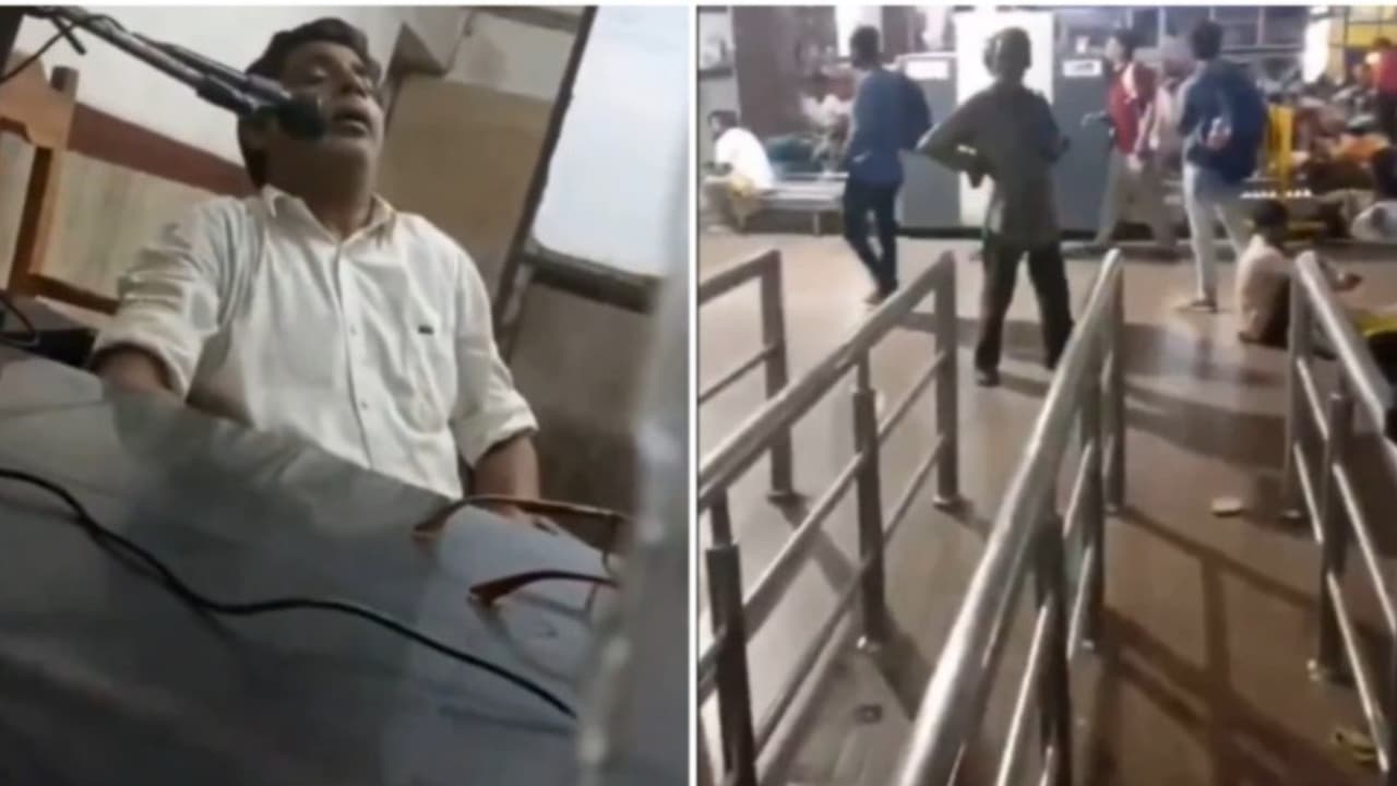 Bihar Railway Staffer Caught Sleeping At Enquiry Counter As Passengers Wait In Queue