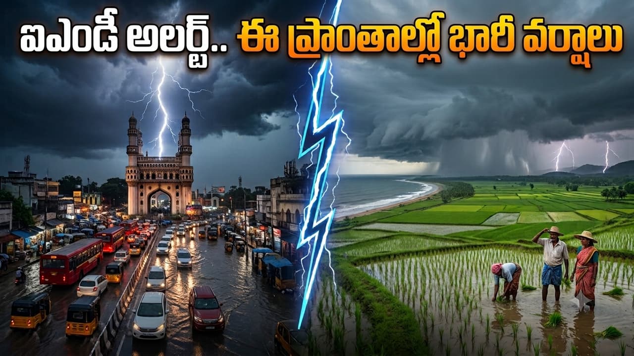 రెండు ద్రోణుల ఎఫెక్ట్.. రెండ్రోజులు భారీ వర్షాలు.. ఏపీ, తెలంగాణకు ఐఎండీ వార్నింగ్