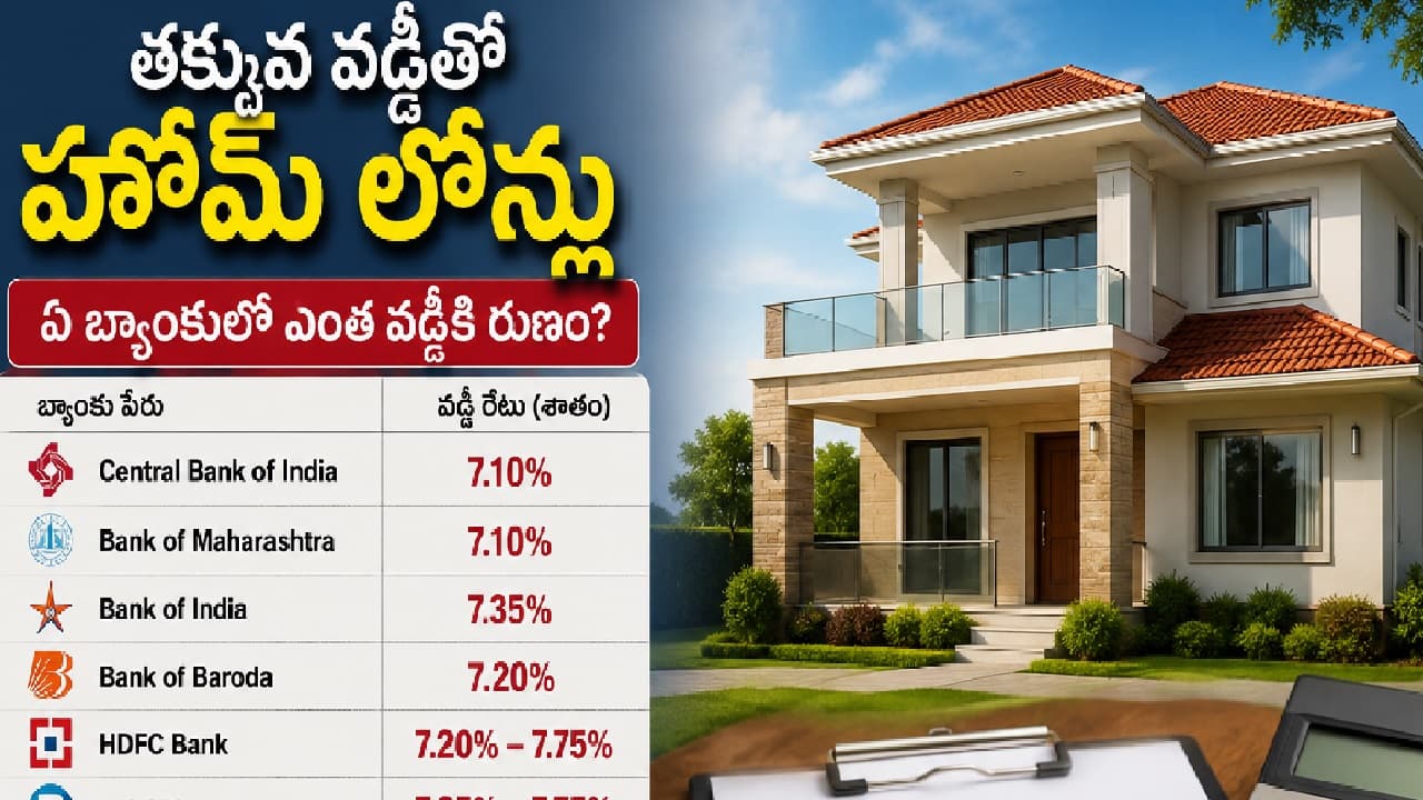 ఇల్లు కొంటున్నారా? తక్కువ వడ్డీకి హోమ్ లోన్లు ఇస్తున్న బ్యాంకులు ఇవే