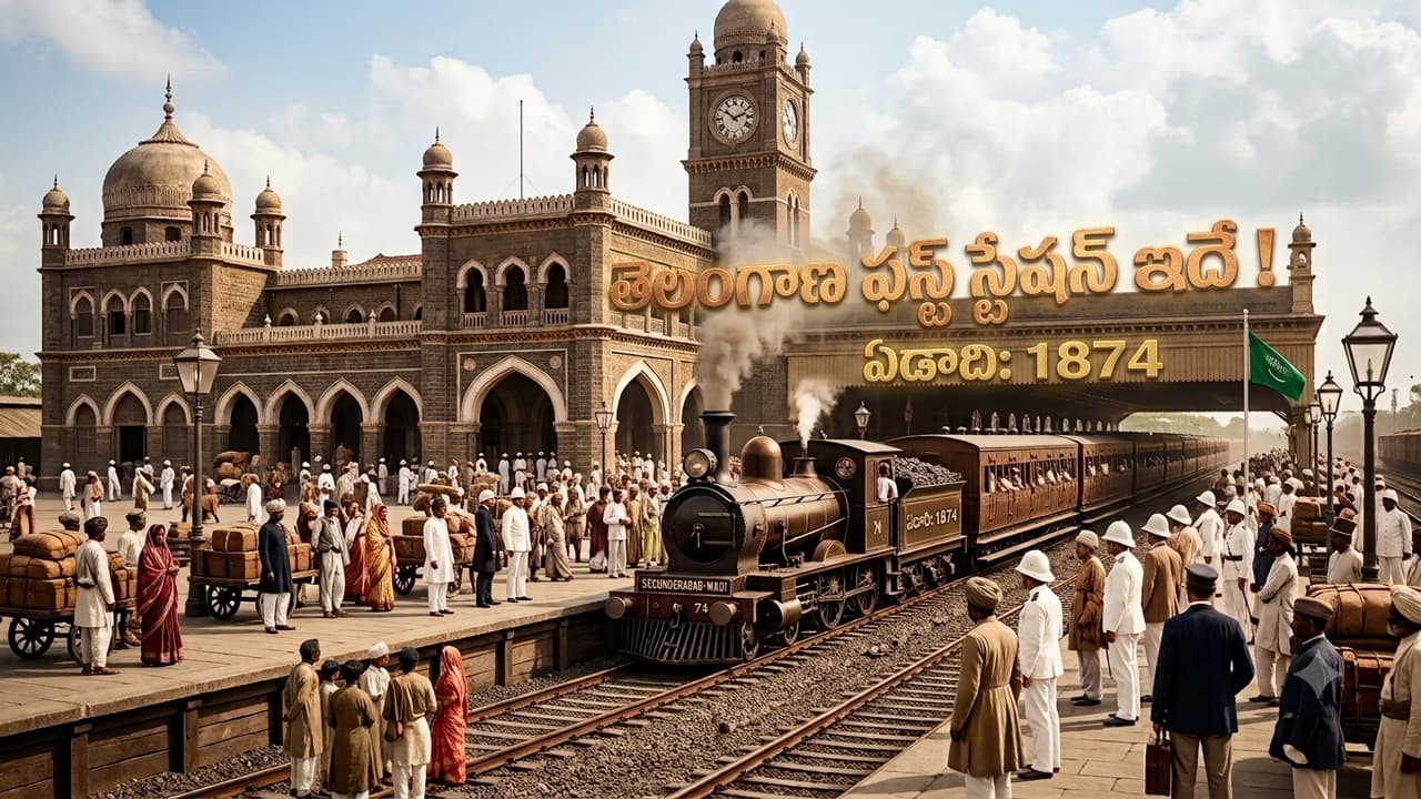 తెలంగాణ మొదటి రైల్వేస్టేషన్ ఏదో తెలుసా? దీనిని ఎవరు కట్టించారు? ఎందుకు తెలంగాణ మొదటి రైల్వేస్టేషన్ ఏదో తెలుసా? దీనిని ఎవరు కట్టించారు? ఎందుకు