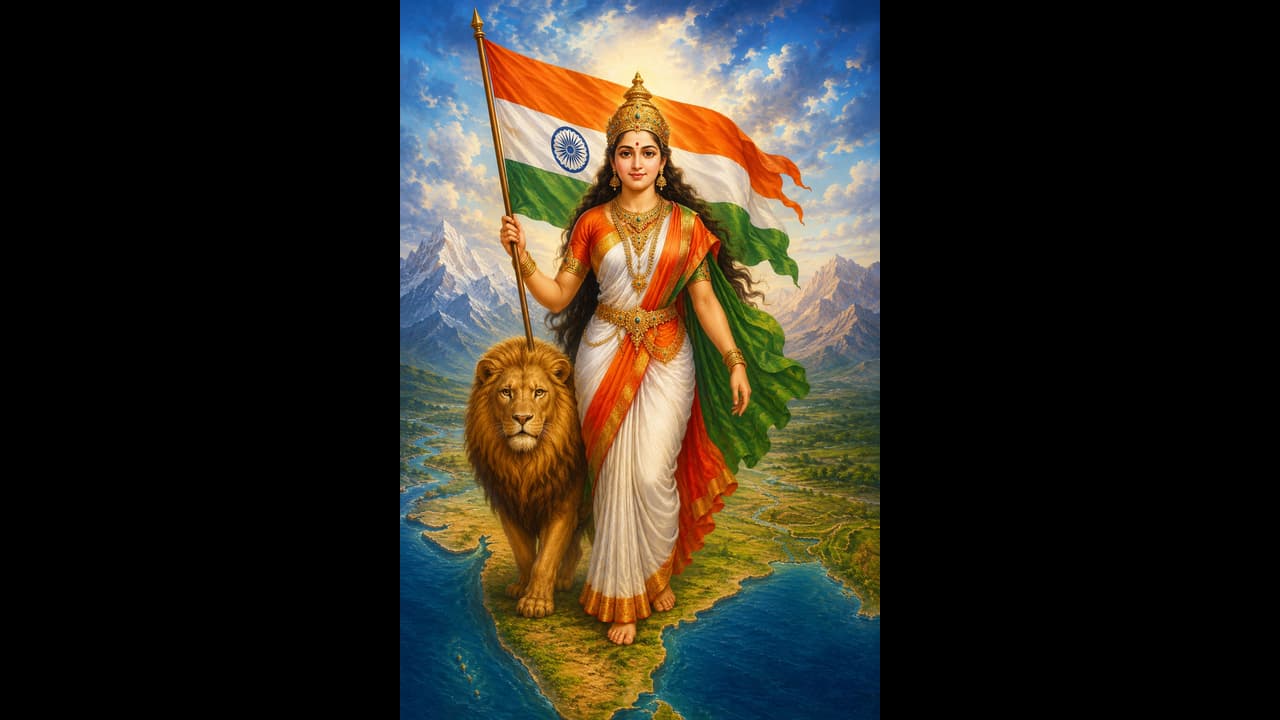 మొదటిసారి గీసిన భారతమాత పెయింటింగ్ ఎలా ఉండేదో తెలుసా మొదటిసారి గీసిన భారతమాత పెయింటింగ్ ఎలా ఉండేదో తెలుసా