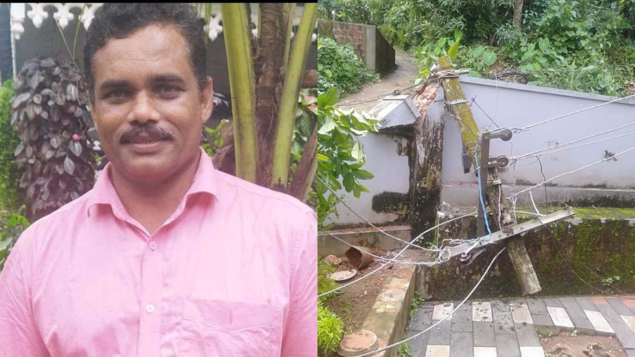 മലപ്പുറത്ത് പോസ്റ്റ് ഒടിഞ്ഞ് വീണ് കെഎസ്ഇബി ജീവനക്കാരന് ദാരുണാന്ത്യം