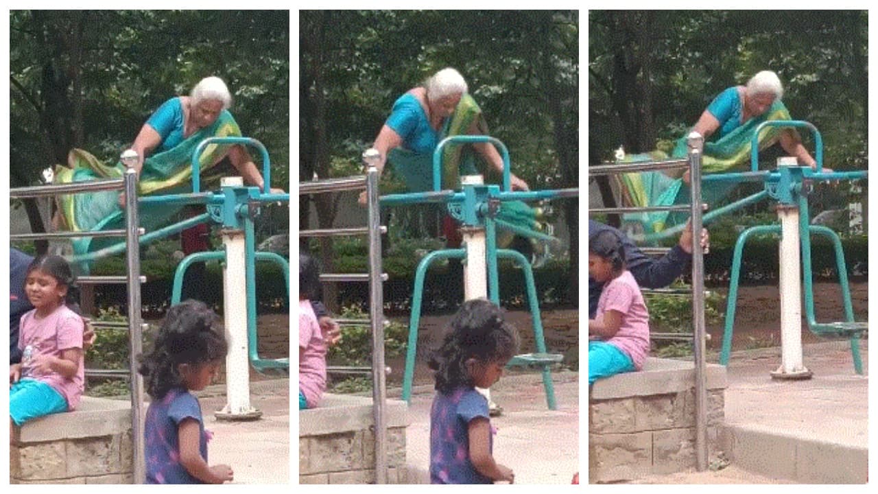 സാരിയുടുത്ത് 'റോക്കറ്റ് വേഗത്തിൽ' മുത്തശ്ശിയുടെ വർക്കൗട്ട്; ഞെട്ടിയത് സോഷ്യൽ മീഡിയ, ഒപ്പം കനക്കുന്ന സുരക്ഷാ ചർച്ചയും!