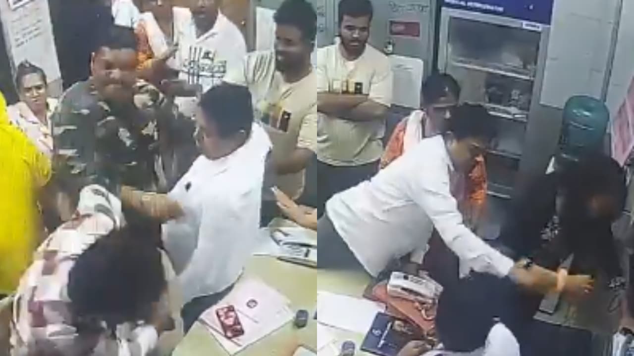 ആശുപത്രിയിൽ ഡോക്ടർമാരെയും ജീവനക്കാരെയും മർദിച്ച ശിവസേന നേതാവ് അറസ്റ്റിൽ; ഒന്നും വിഷയമല്ല, യുവതിയുടെയും കുഞ്ഞിന്റെയും ജീവൻ രക്ഷിച്ചെന്ന് പ്രതികരണം