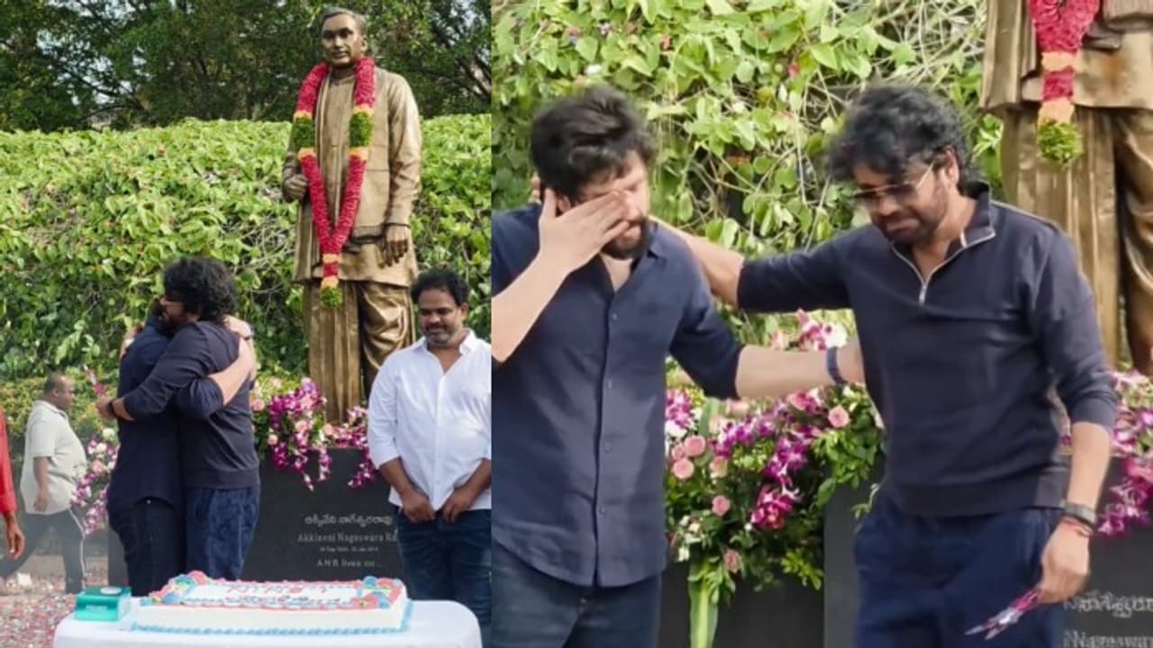 కొడుక్కి ఎట్టకేలకు ఒక్క హిట్టు, ఏడ్చేసిన నాగార్జున.. తండ్రి కాళ్లపై పడి అఖిల్ భావోద్వేగం