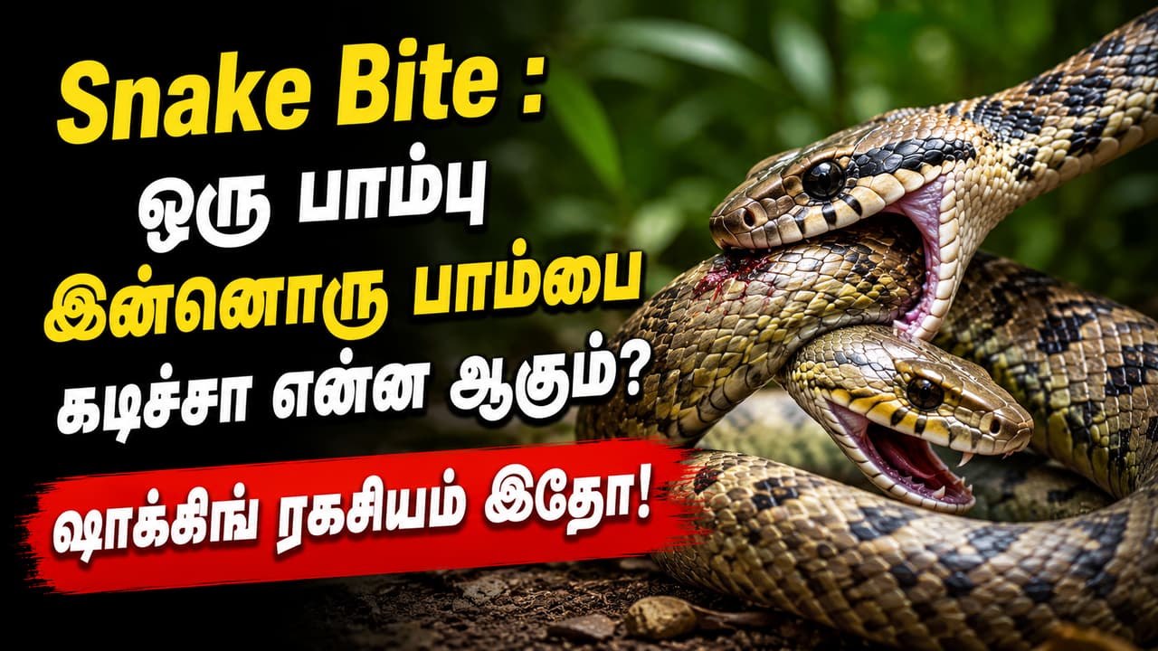 Snake Bite : ஒரு பாம்பு இன்னொரு பாம்பை கடிச்சா என்ன ஆகும்? ஷாக்கிங் ...