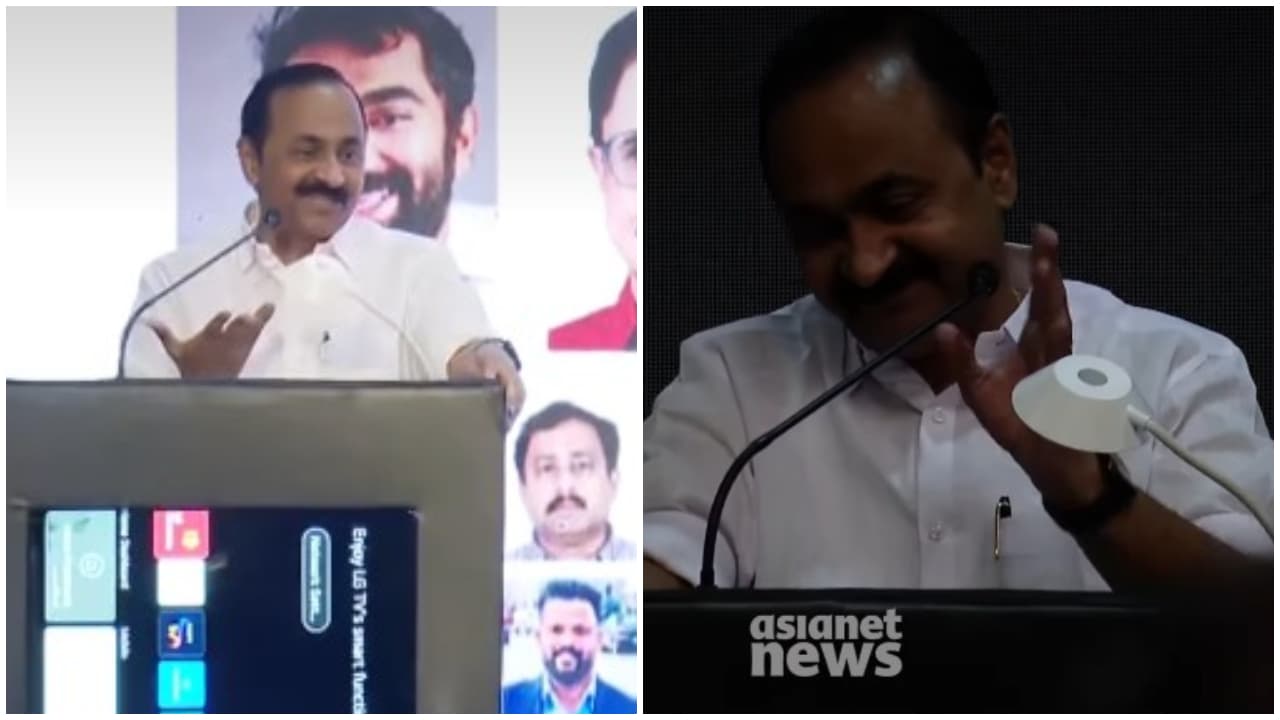 മുഖ്യമന്ത്രിയുടെ പ്രസംഗത്തിന് 'കട്ട്' പറഞ്ഞ് കറന്റ്; 'ഓടുന്ന വണ്ടിയിൽ കേറി ഓടിയിട്ട് കാര്യമില്ല, കറന്റ് വന്നാലേ സംസാരിക്കാൻ പറ്റൂ, ടെൻഷനാവണ്ട'