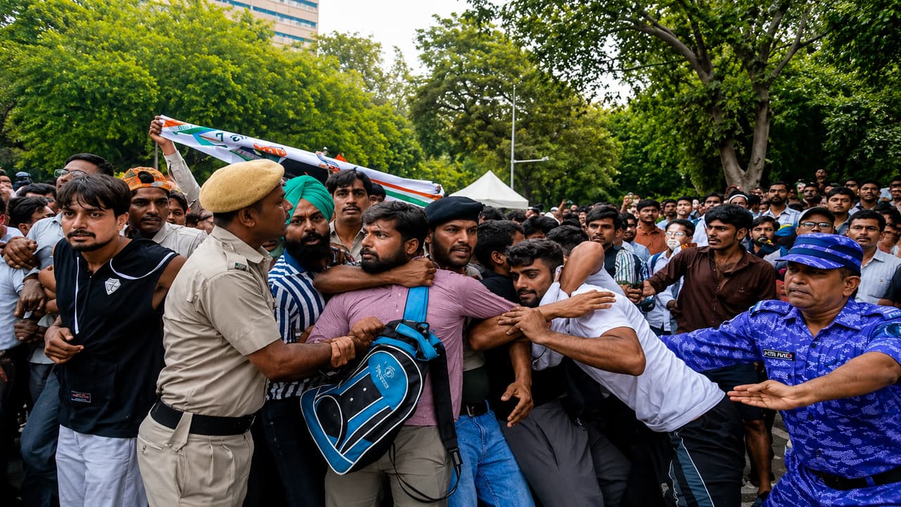 अभिजीत दिपके से लेकर सोनम वागंचुक की पत्नी तक, 5 तस्वीरों में सबसे पहले देखिए जंतर-मंतर के ताजा हाल