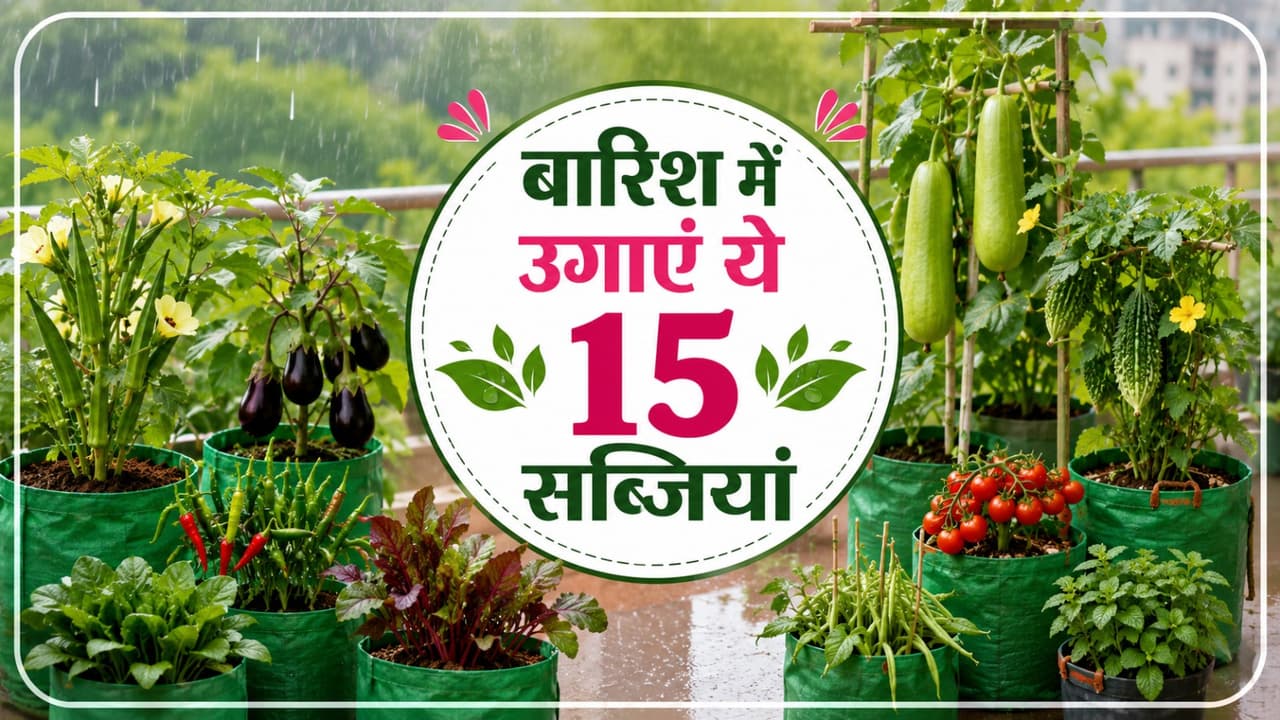 बारिश में उगाएं ये 15 सब्जियां, बिना ज्यादा मेहनत तैयार होगा किचन गार्डन