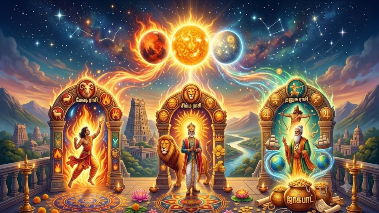 Astrology: சூரியன்-செவ்வாய்-புதன் சேர்க்கை 2026: இந்த 3 ராசிகளுக்கு ஜாக்பாட்! ராஜயோகம் யாருக்கு?