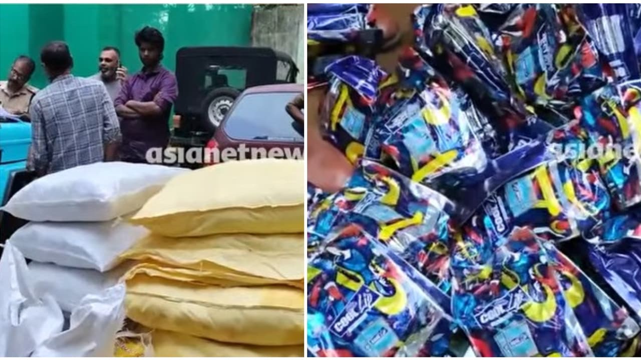 രഹസ്യ വിവരം, വർക്ക് ഷോപ്പിലെ ഉപേക്ഷിക്കപ്പെട്ട വാഹനങ്ങളിൽ അരക്കോടിയോളം രൂപയുടെ നിരോധിത ലഹരി ഉത്പന്നങ്ങള്