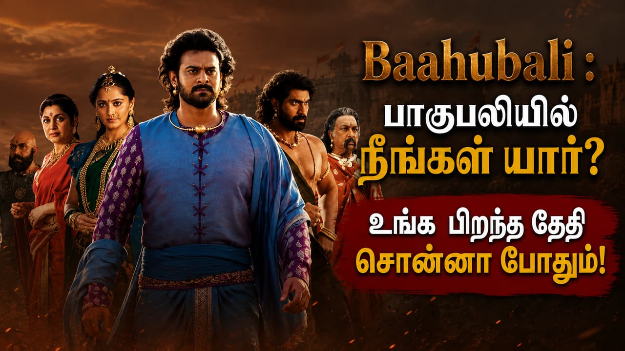 Baahubali : பாகுபலியில் நீங்கள் யார்? உங்க பிறந்த தேதி சொன்னா போதும்!