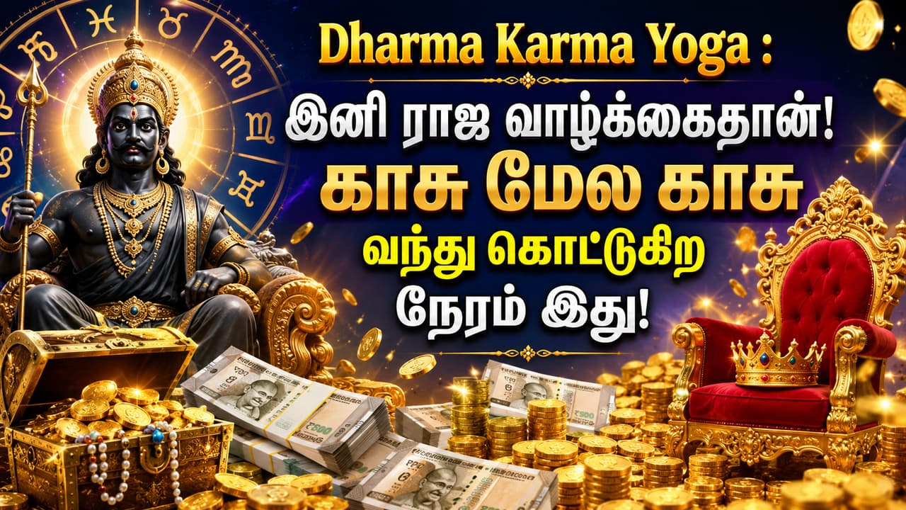 Dharma Karma Yoga : இனி ராஜ வாழ்க்கைதான்! காசு மேல காசு வந்து கொட்டுகிற நேரம் இது!