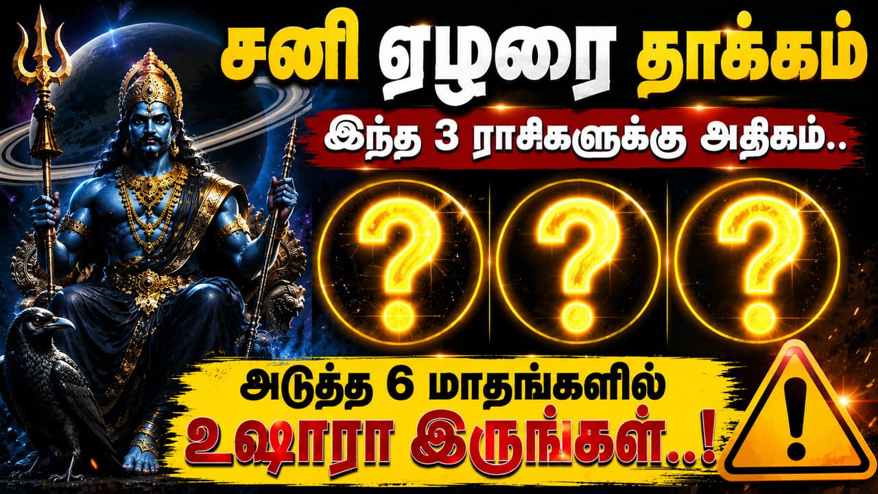 அடுத்த 6 மாதங்களுக்கு.. இந்த 3 ராசிகள் உஷாரா இருங்க.. சனி ஏழரை தாக்கம் அதிகமா இருக்கு!