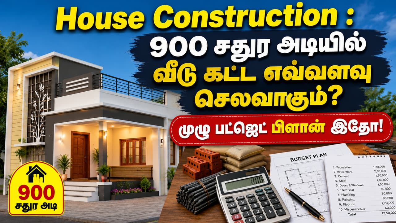 House Construction : 900 சதுர அடியில் வீடு கட்ட எவ்வளவு செலவாகும்? முழு பட்ஜெட் பிளான் இதோ!