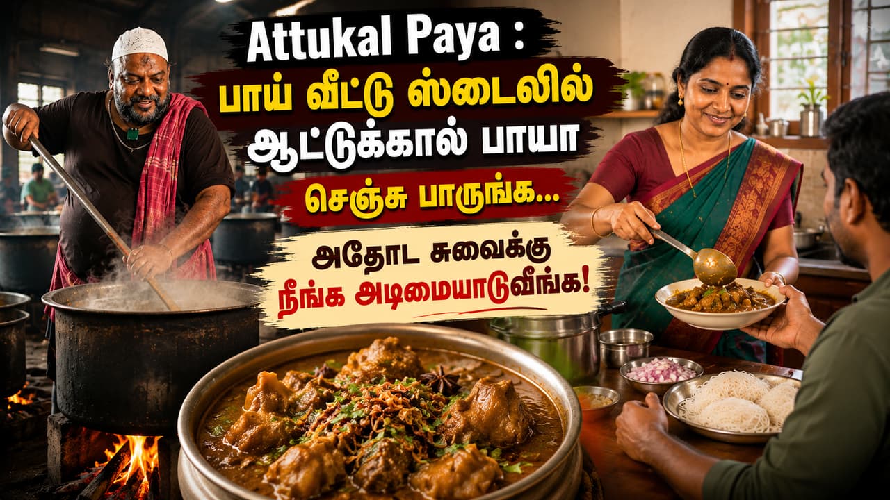 பாய் வீட்டு முறையில் ஆட்டுக்கால் பாயா செய்முறை