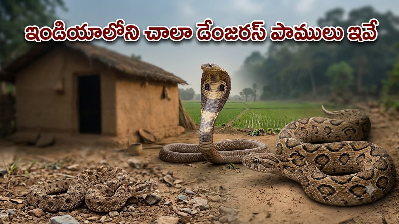 భారత్లో టాప్ 5 విషపూరిత పాములు ఇవే