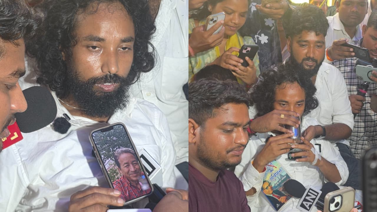 'ഇത് ആത്മഹത്യയ്ക്ക് തുല്യമാണ്, വെള്ളം കുടിക്കൂ'; നിരാഹാരമിരിക്കുന്ന വിദ്യാർഥി നേതാവിനോട് വാങ്ചുക്, അനുസരിച്ച് നേതാവ്; ഝാർഖണ്ഡിൽ സമരം തുടരുന്നു