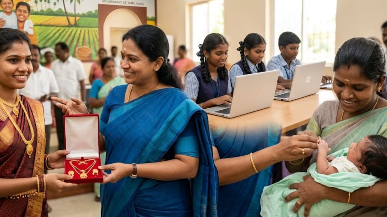 తమిళనాడు బడ్జెట్‌లో వరాల జల్లు: పెళ్లికూతురికి 8 గ్రాముల బంగారం