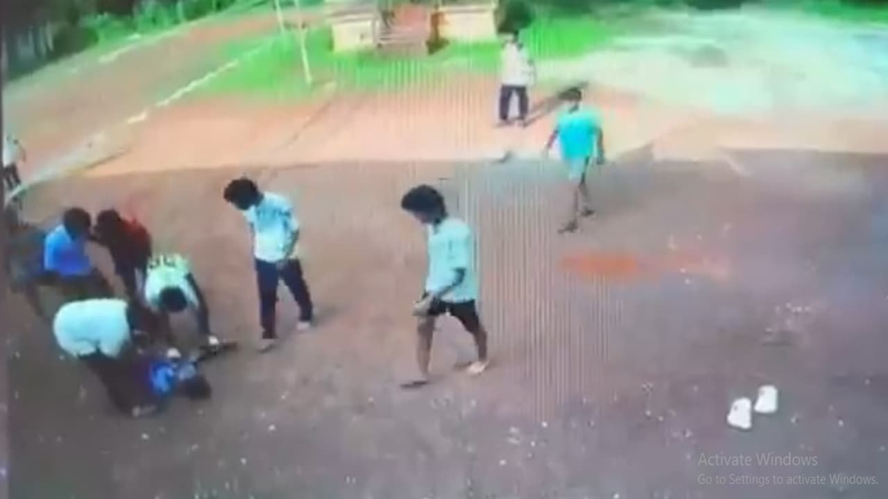 Karnataka Viral CCTV Class 10 Student Collapses During Volleyball Match, Dies Despite Rescue Efforts