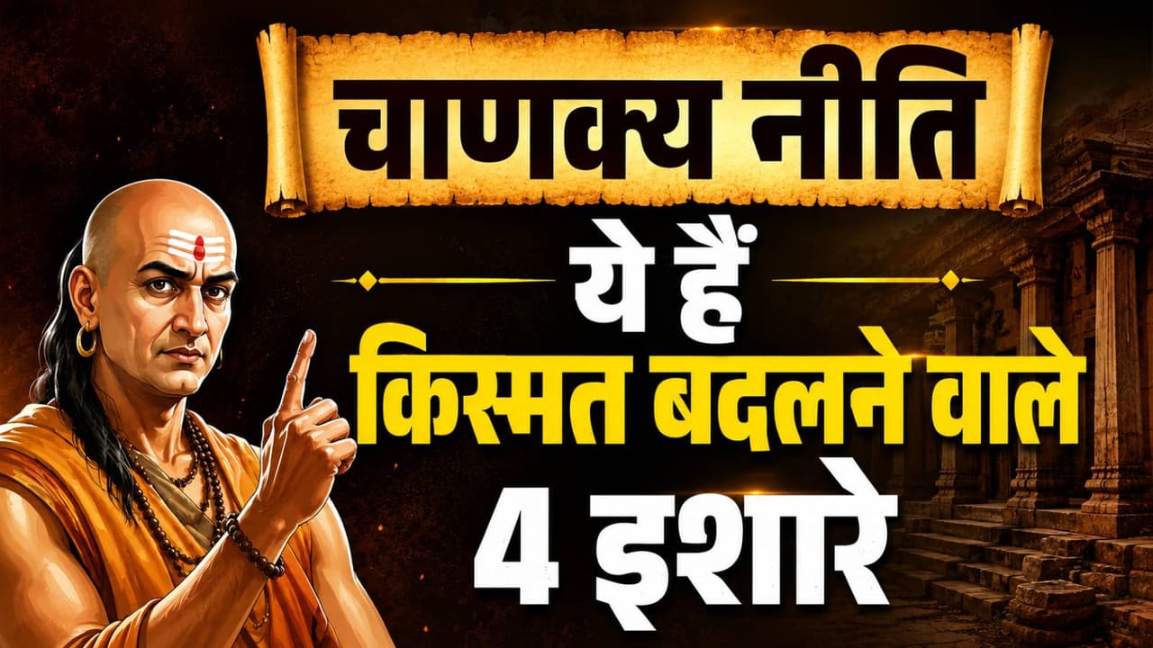 Chanakya Niti: इन 4 संकेतों से समझें आने वाले हैं अच्छे दिन, जल्दी बदलेगी किस्मत
