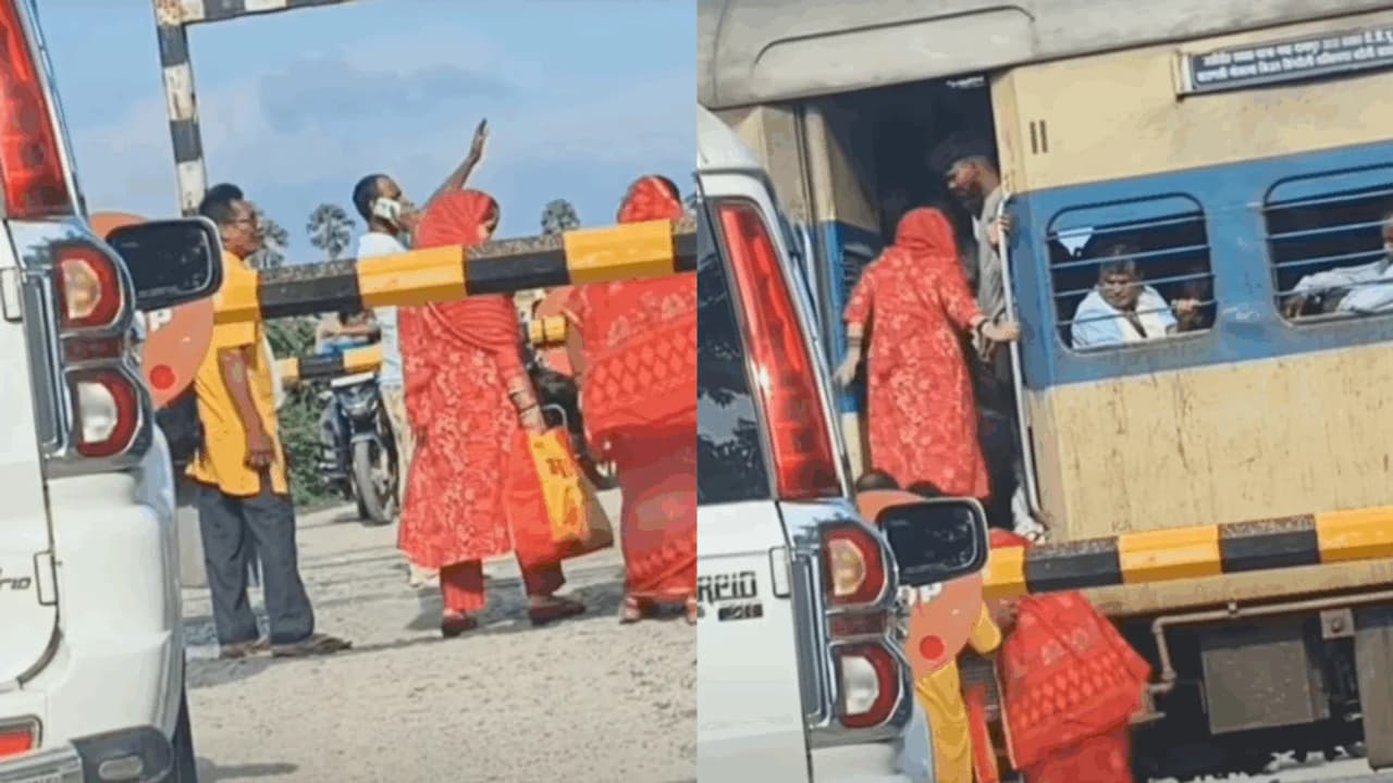 Bihar Family Turns Railway Crossing Into Boarding Point as Train Stops for Them Sparking Outrage