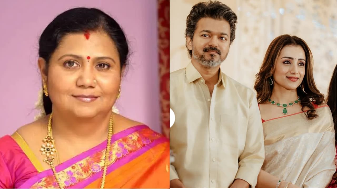 Vijay Trisha: காதலித்தும் கல்யாணம் செய்யாத விஜய்-த்ரிஷா.! தடையாக இருந்த அந்த நபர்..! குட்டி பத்மினி ஓபன் டாக்!