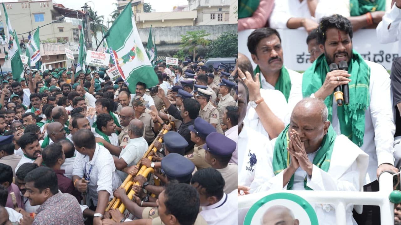 Bidadi Township Padayatra Ends On Day 2: Nikhil Kumaraswamy Announces August 18 Protest At Freedom Park