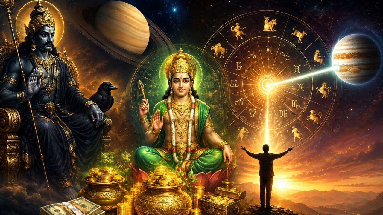 బుధ-శని నవపంచమ దృష్టి యోగం: 5 రాశులకు శుభ ఫలితాలు