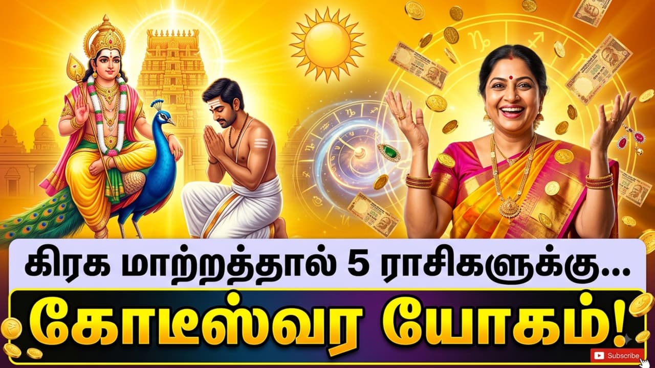 Surya Grahan 2026: சூர்ய கிரகணத்திற்கு பிறகு மாறப்போகும் ஆட்டம்! கோடீஸ்வர யோகத்தை அள்ளப்போகும் 5 அதிர்ஷ்ட ராசிகள்!