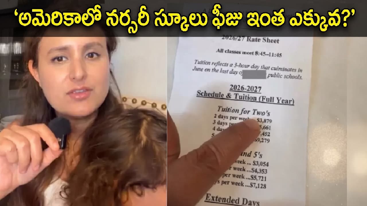 అమెరికాలో నర్సరీస్కూలు ఫీజు ఎంతో తెలుసా? ఆ ఫీజుతో రెండు కార్లు కొనేయచ్చు అమెరికాలో నర్సరీస్కూలు ఫీజు ఎంతో తెలుసా? ఆ ఫీజుతో రెండు కార్లు కొనేయచ్చు