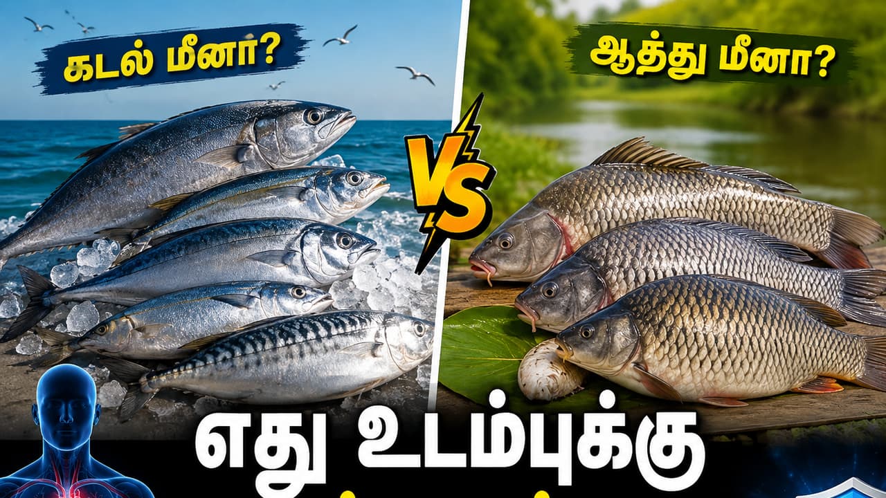 கடல் மீனா, ஆத்து மீனா? எது உடலுக்கு நல்லது?