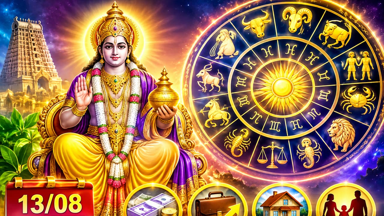 Rasipalan: வியாழன் அருள் யாருக்கு? (13/08) 12 ராசிகளுக்கும் எப்படி இருக்கப்போகிறது இந்த நாள்?