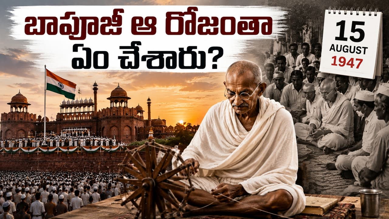 దేశానికి స్వాతంత్య్రం వచ్చిన రోజున మహాత్మా గాంధీ ఏం చేశారో తెలుసా