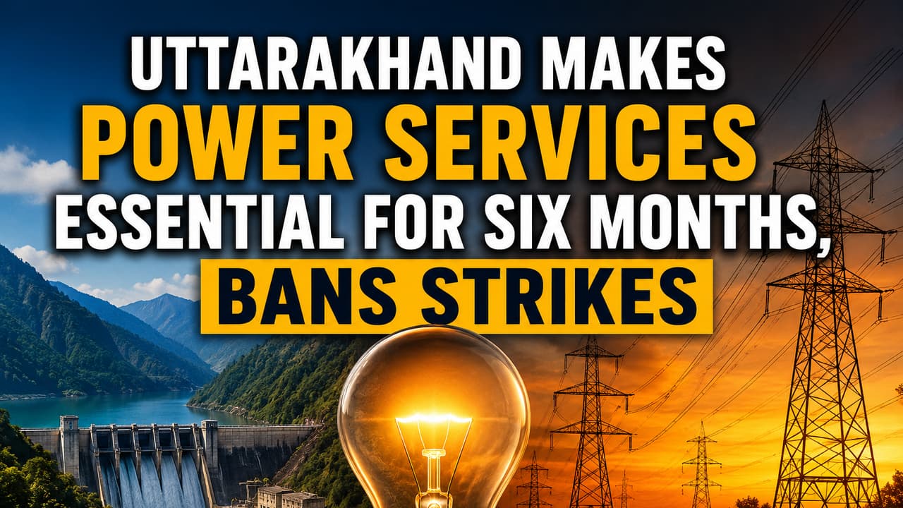Uttarakhand’s Big Electricity Move: Power Employees Face Six-Month Strike Ban