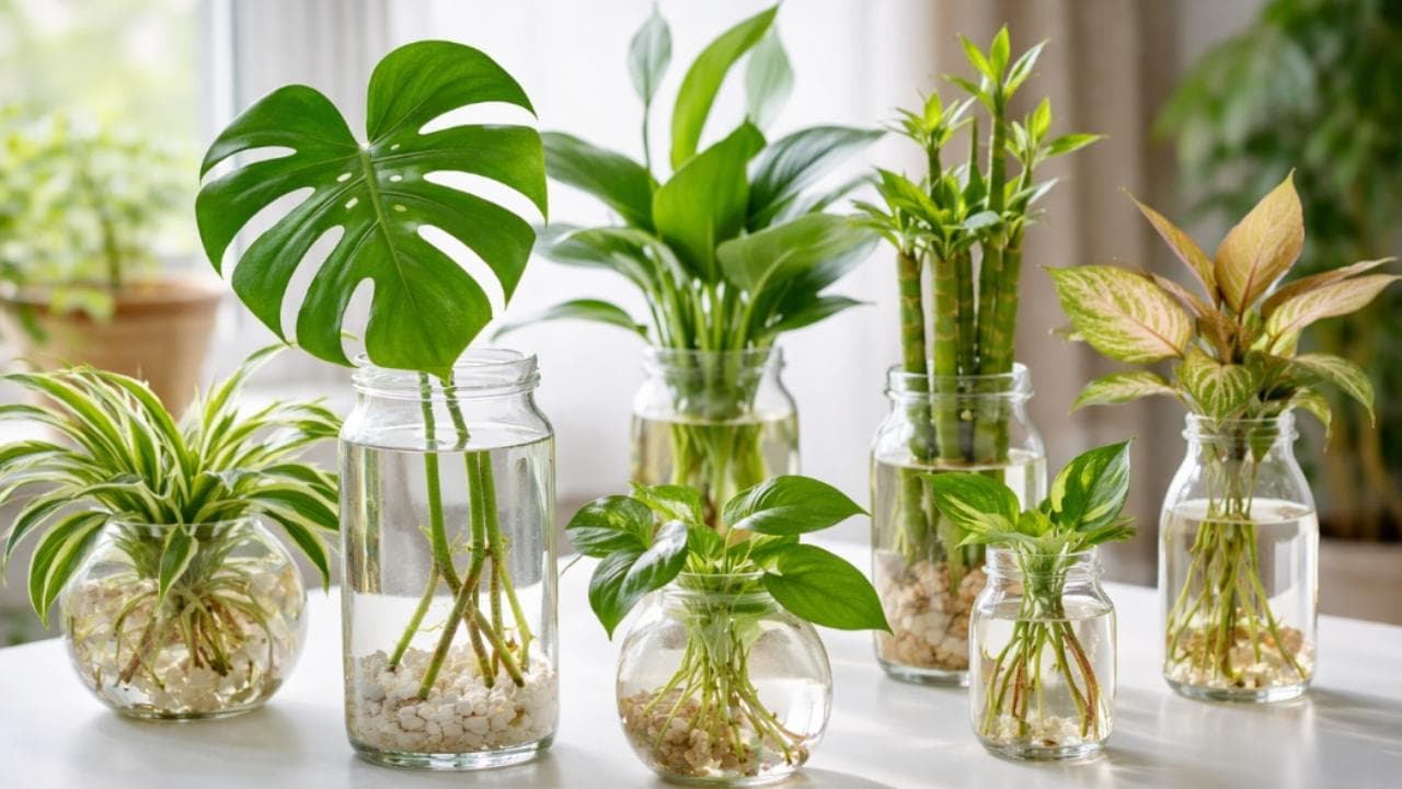 Gardening Tip: Lucky Bamboo to Pothos-7 Plants That Grow With Just Water—No Soil, No Mess!