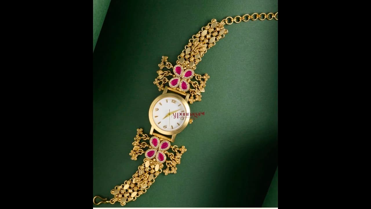 Jewellery Watches : விஷேசங்களுக்கு கட்ட செம்ம ஸ்டைலான ஜுவல்லரி வாட்சுகள்!