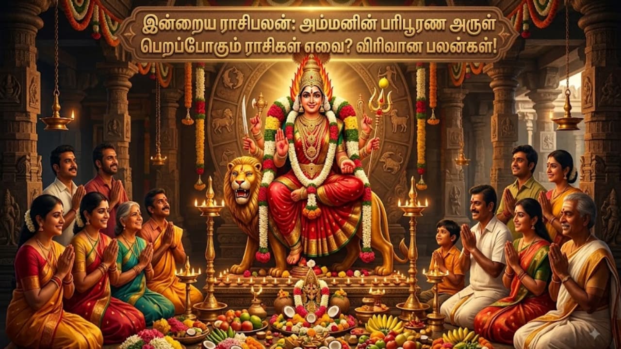 செவ்வாய்க்கிழமை ராசிபலன்: அம்மனின் பரிபூரண அருள் பெறப்போகும் ராசிகள் எவை? விரிவான பலன்கள்!