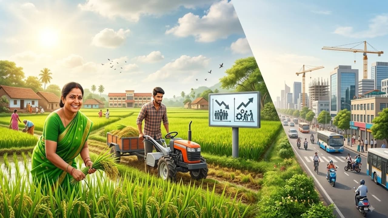 வேலைவாய்ப்பில் நகரங்களை தூக்கி சாப்பிட்ட கிராமங்கள்.. ஆச்சரியம் அளிக்கும் டேட்டா! நீங்களே பாருங்க!